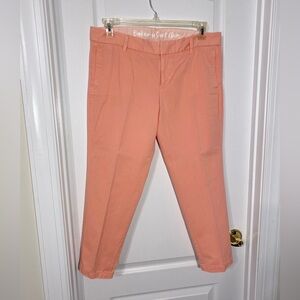 J.Crew Broken In Scout Chino City Fit Cropped Pants Pink Size 8